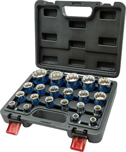 Juego de 21 piezas de dados de 12 puntos de 1/2'' de 8 a 36 mm 11610-WW