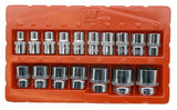 Juego de Dados; Gearlock, Superficial, 1/2" de carraca, 17 Piezas