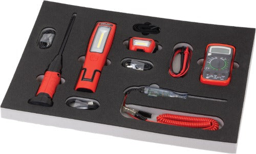 Bandeja para Herramientas; Surtido de Iluminación y Electrónica