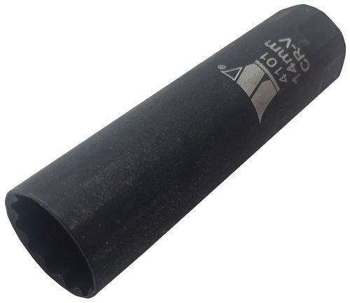 Vaso para Bujías; 14 mm con Anillo de Retención