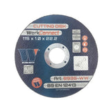 Disco de Corte para Acero Inoxidable 115 x 1.0 x 22.2 mm (4 1/2'' Pulgadas) WerkConnect® (400 por caja)