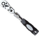 Carraca; telescópica, cabeza flexible, 1/4'' de carraca