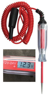 Probador de Circuitos de Rango Amplio Digital LCD 12-24V