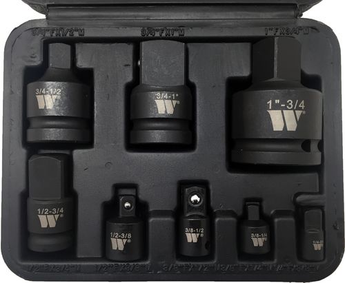 Juego de adaptadores; Juego de 8 piezas para impacto, 1/4''dr-1''dr 4116-1-WW