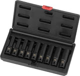 Juego de Dados; Impacto, Torx, E10-24, 9 Piezas