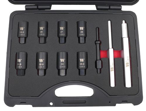 Kit de extracción de tuercas de rueda con bloqueo; Universal (Edición Vibración)