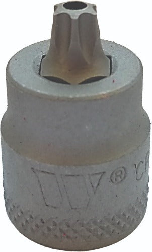 Broca de Torx con punta de seguridad, fabricada en acero S2 de perfil extra bajo T40. 2543-T40H-WW