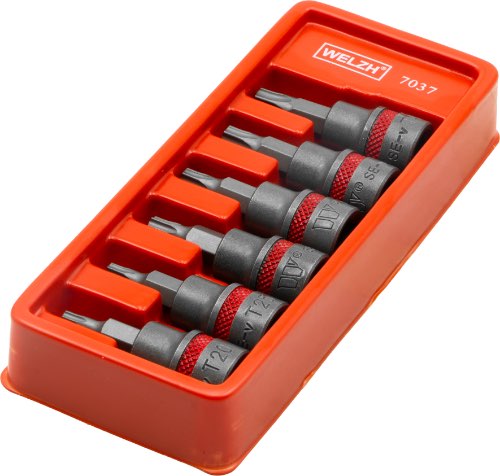 Juego de Dados de Puntas; Juego Torx 3/8'' de 48 mm T20-T45 7037-WW