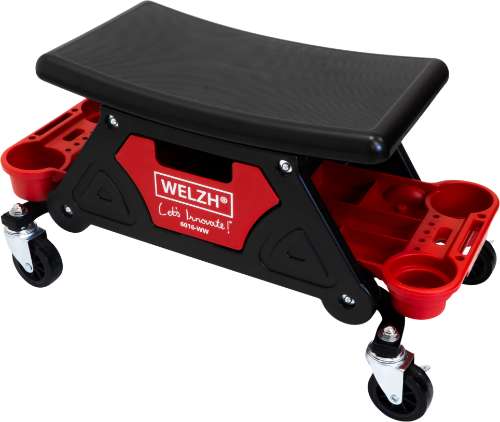 Taburete móvil con bandejas de almacenamiento