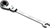 Llave de carraca para línea de freno con cabeza flexible; 9 mm