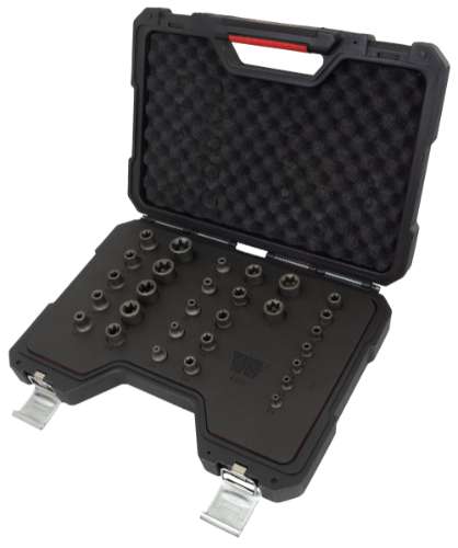 Juego de Dados, Master E-Torx®; 29 Piezas, E4-E24, Acero S2