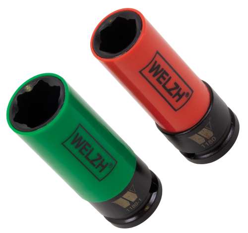 Juego de 2 Dados de Impacto + Protector de Plástico para Modelos Mercedes-Benz de 17 y 21 mm 44158-WW