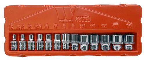 Juego de Dados; Gearlock, Superficial, 1/4''dr 13 Piezas