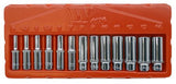 Juego de Dados; Gearlock, Profundos, 1/4''dr 13 Piezas