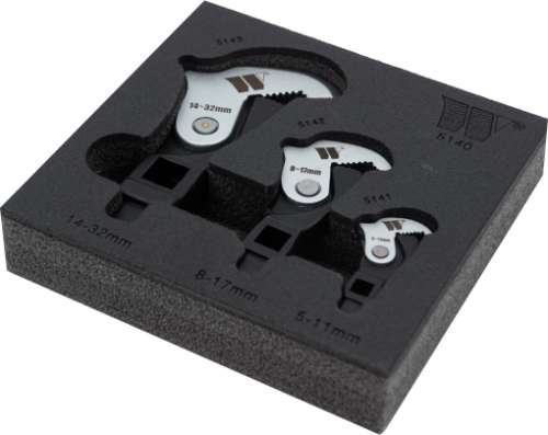 Juego de 3 cabezales de llave ajustable Quick-Grip 5140-WW