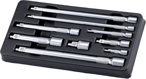 Juego de Barras de Extensión 9 Piezas 1/4, 3/8 y 1/2 de Impulso Versión Magnética