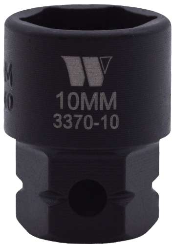 Vaso de Impacto, Extra Corto con Punta Hexagonal de 1/4'' de Carraca, 10 mm