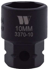 Vaso de Impacto, Extra Corto con Punta Hexagonal de 1/4'' de Carraca, 10 mm