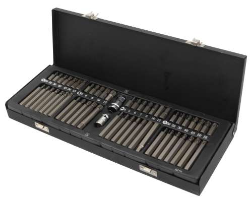 Juego Maestro de Puntas; Estriado, Hexagonal, Torx, Torx de Seguridad, 54 Piezas 6880-WW