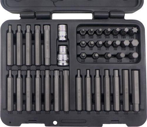 Juego de puntas; 1/2'' y 3/8''; Hexagonal, Torx y Spline; Gama de acero S2 6882-WW
