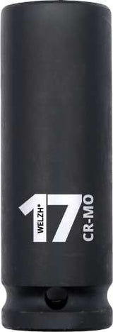 Vaso; de impacto, 6 puntos, profundo, 17 mm, 1/2'' de carraca