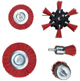 Juego de Cepillos de Nylon Rotativos; 5 Piezas
