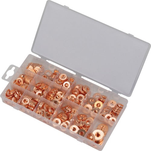 Kit de Arandelas de Cobre para Inyectores; 375 Piezas