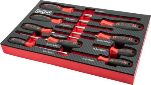 Screw-Mate?; Juego Profesional de Destornilladores SL de 9 Piezas