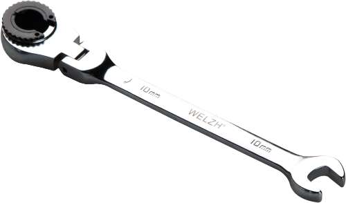 Llave de línea de freno con trinquete y cabeza flexible; 10 mm