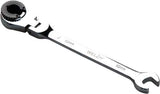 Llave de línea de freno con trinquete y cabeza flexible; 10 mm