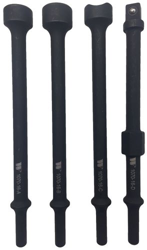 Adaptadores para Martillo Vibratorio Extra Largos, Juego de 4 Piezas