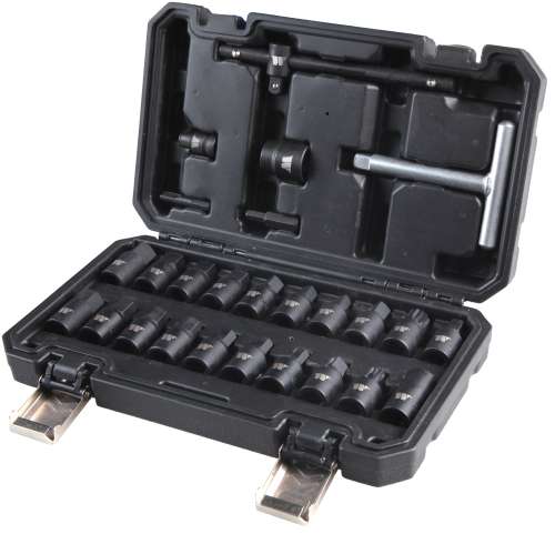 Juego maestro de 26 piezas de llaves para tapones de drenaje de aceite 4599-WW