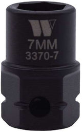 Vaso de Impacto, Extra Corto con Punta Hexagonal de 1/4'' de Carraca, 7 mm