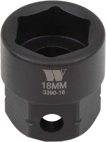 Vaso de Impacto; Extra Corto con Punta Hexagonal de 1/2'' de Carraca, 18 mm