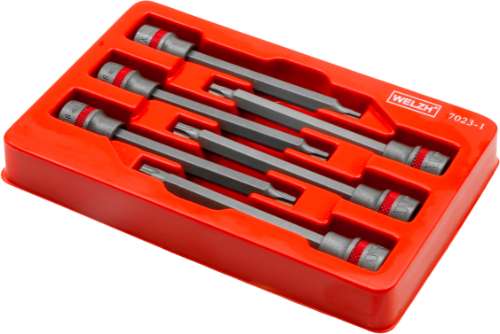 Juego de Dados con Punta; Juego Extra Largo de Torx 3/8" 110mm T20-T45 7023-1-WW