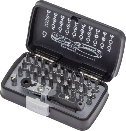 Juego de Puntas; Juego de Dados con Puntas de 33 Piezas de 1/4'' Ultra Delgadas 3090-WW