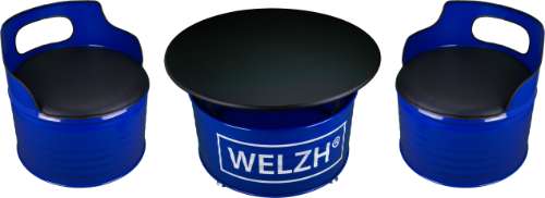 Juego de 4 piezas de mesa y sillas Welzh 98562-WW