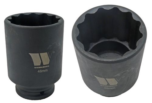 Vaso para Eje de Transmisión; 12 Puntas, 46 mm