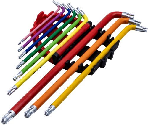 Juego de 9 Llaves Torx Cortas con Cabeza Angular Extra Larga 5759-WW