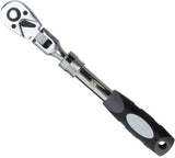 Carraca; telescópica, cabeza flexible, 3/8''dr