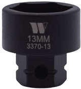 Vaso de Impacto, Extra Corto con Punta Hexagonal de 1/4'' de Carraca, 13 mm