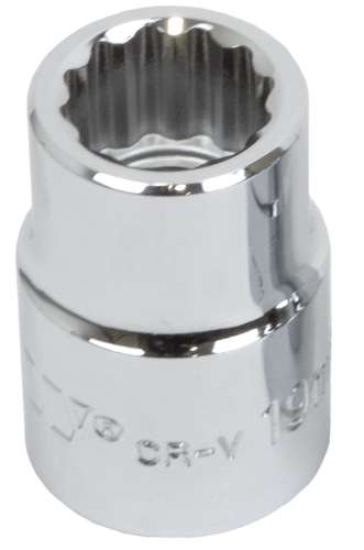 Vaso poco profundo; 12 puntos 3/4'', 19 mm