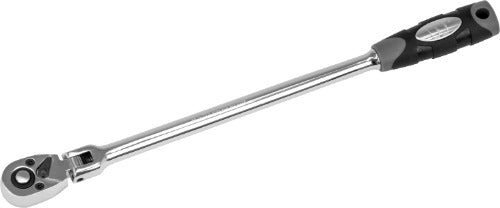 Carraca; Extra larga, cabeza flexible, 1/4''