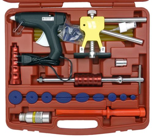 Kit Maestro de Reparación de Abolladuras Automotrices (Martillo de Aluminio)