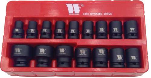 Juego de Dados: Impacto Superficial, 1/2'' de carraca, 12 puntos, Dynamic Wall Drive, 10-32 mm
