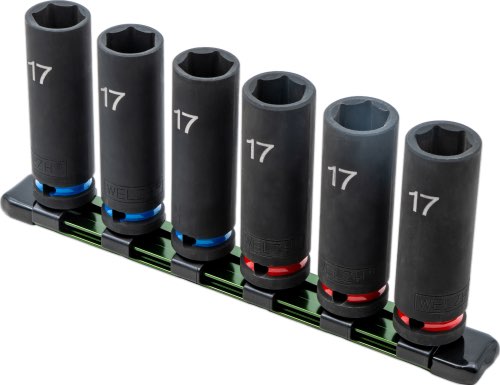 Juego de 6 Dados Profundos para Impacto de 17 mm 4917-WW