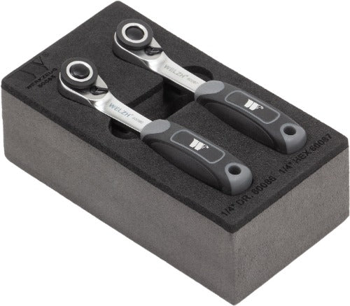 Juego de 2 piezas de carraca micro 60085-WW