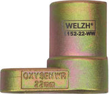 Llave para sensor de oxígeno; 22 mm (7/8'') x 50 mm; accionamiento de 1/2''