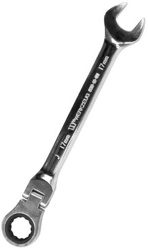 Llave de carraca; Cabeza flexible, 10 mm