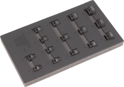 Juego de Dados; Extra Corto, de Impacto, 1/2''dr, 10-32mm